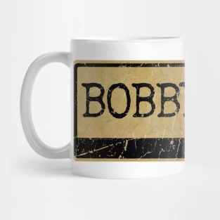 Aliska text black retro - Bobby Bare Mug